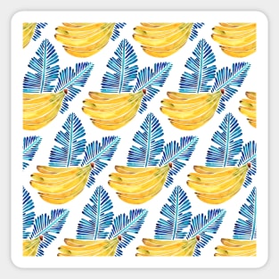 Blue Bananas Pattern Sticker